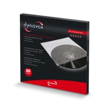 Dynavox Schallplatteninnenhüllen 50er-Pack, antistatisches HDPE und Reispapier