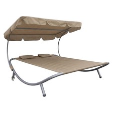 Doppel Sonnenliege mit Dach