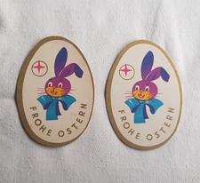 2 alte Etiketten Rotstern