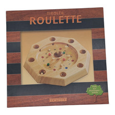 Tiroler Roulette MIC Echtholz Partyspiel TOP-Zustand KOMPLETT
