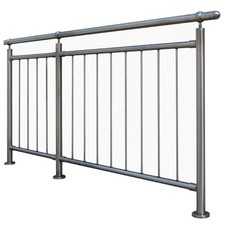 Geländer Edelstahl V2A  für Balkon Terrasse Zaun Treppe Brüstung Treppengeländer