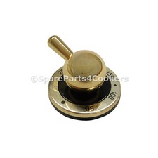 ILVE Original Schwarz und Messing Thermostat Steuerknopf G3610014 G/361/00/14