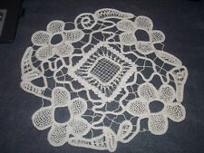 Tischdecke NADELSPITZE - POINT DE VENICE Deckchen Rund ca 24   cm **2**