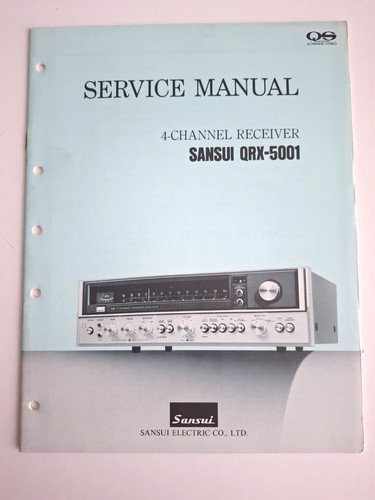 Original service manual - manual, sansui