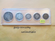 1909 Silber Geburt Jahr Set 5