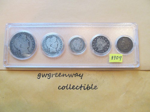 1909 silber geburt jahr set - jahr,