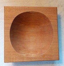 Große gedrechselte Schale Holz, Handarbeit Unikat SEHR EDEL