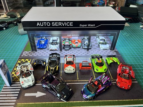 Auto service diorama - service,