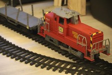 Spur G Gartenbahn DIC (Dickie) Modellbahn Diesel Lok + Wagon + 7,5m Gleise TOP !