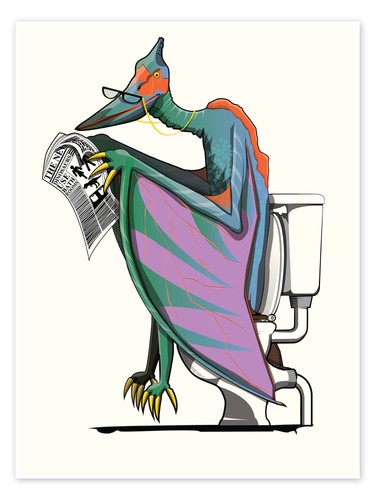 Poster pterodactyl dinosaurier - pterodactyl,