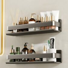 2x Gewürzregal Wandregal Küchenregal Hängend Edelstahl Gewürzhalter ohne bohren