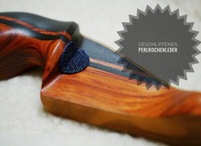 Perlrochenleder Pfeilauflage selbstklebend für Langbogen Recurvebogen Bogensport