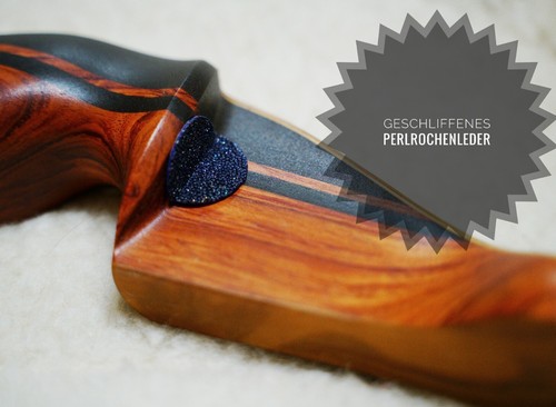 Perlrochenleder pfeilauflage - perlrochenleder,