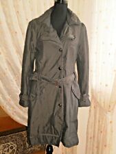 s.Oliver Anastacia Mantel Trenchcoat Gr. L Fb dunkelbraun dezenter Nadelstreifen