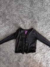 Grauer Kardigan von Shrinking Violet, leicht glitzernd, Knöpfe, wie neu, Mädchen