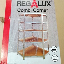 Regalux Eckregal Metall Möbel Aufbewahrung L x B x H 40 x 90 x 180 cm Traglast 1