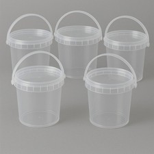 Kunststoffeimer transparent