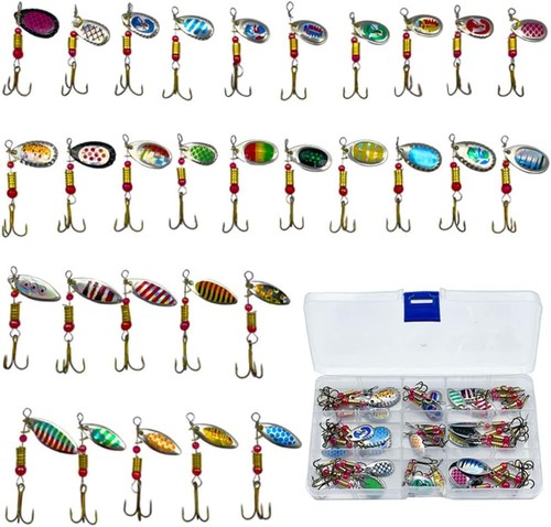 30er set spinner angeln - set,