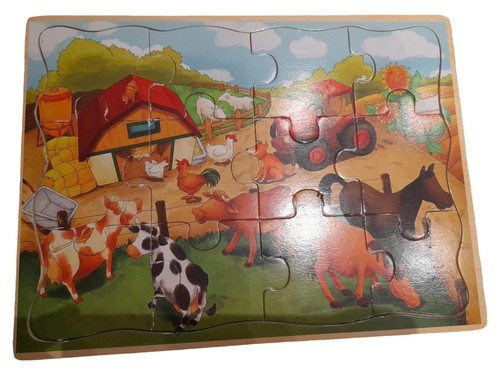 Holzpuzzle bauernhof tiere - bauernhof,