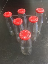 6x Milchflaschen 720ml Saftflasche Deckel Flasche leer Glas Einmachen