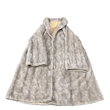 Damen Echt Kunstfell Mantel