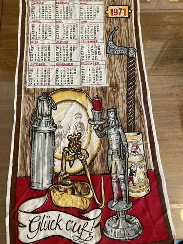Kalender 1971 handtuch - kalender,