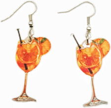 1 Pair Orange Ohrringe