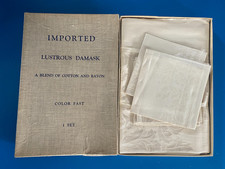 50" x 50"  Ivory Damask Linen