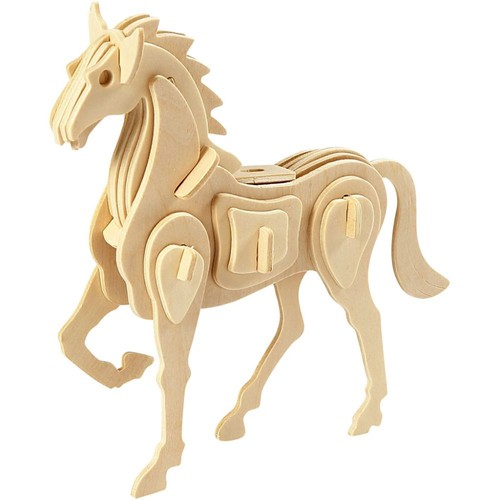 Steckpuzzle bausatz pferd - steckpuzzle,
