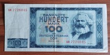Original DDR 100 Mark Banknote