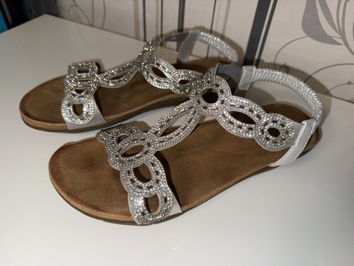 Sandale silber nur einmal - sandale,