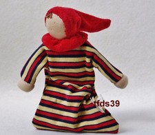 Alana Puppe rot blau gelb NEU Waldorf Schmusetuch Kuscheltuch  (T140)