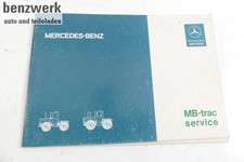 Mercedes MB-Trac Wartungsheft