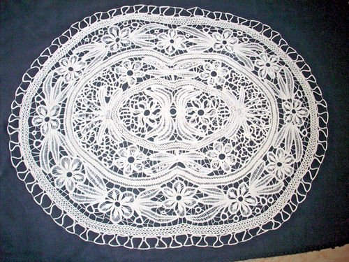 Tischdecke nadelspitze - tischdecke,
