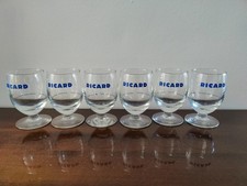 Ricard 6 Ballongläser, Pastis-Gläser, Vintage