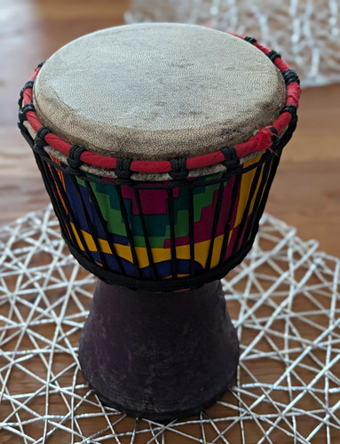 Djembe bechertrommel bunter - djembe, bechertrommel,