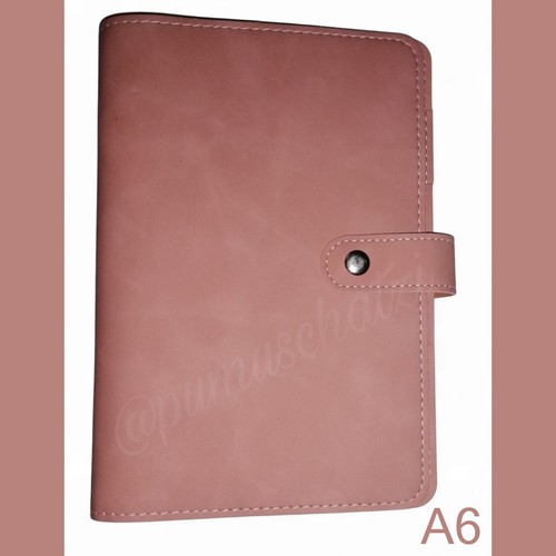 Wildleder budgetplaner - a6, pu-wildleder