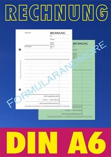 RECHNUNGSBLOCK DIN A6