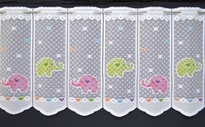  Elefanten Scheibengardine Kindergardine Gardine Bistrogardine 8 Breiten Neu 