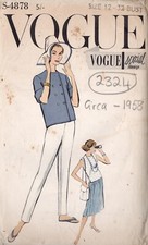 1958 Vintage Vogue Nähen
