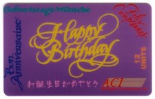 TK 102a Telephonkarte/Phone 12u Happy Birthday In Different Languages