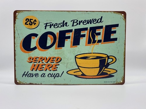 Blechschild coffee 20x30cm - coffee,