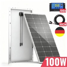 100W 200W 400W 12V Mono Solar Modul Starr für Dach,Gartenhaus,Carport,Balkon