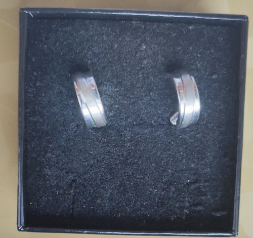 Halbcreolen silber