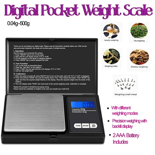 Mini digitale taschenwaage 500 - digitale,