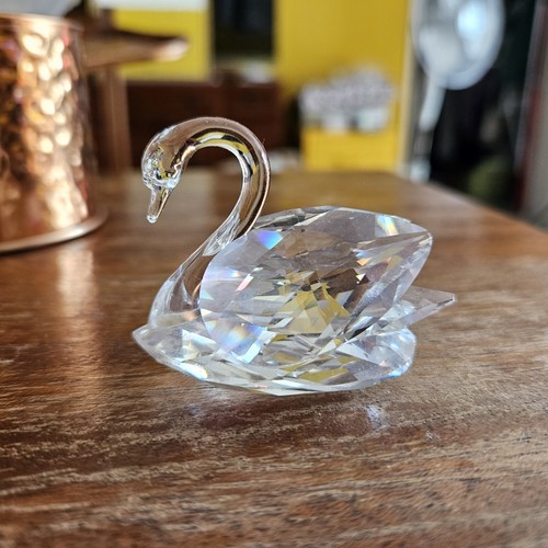Swarovski schwan kristal figur - swarovski,