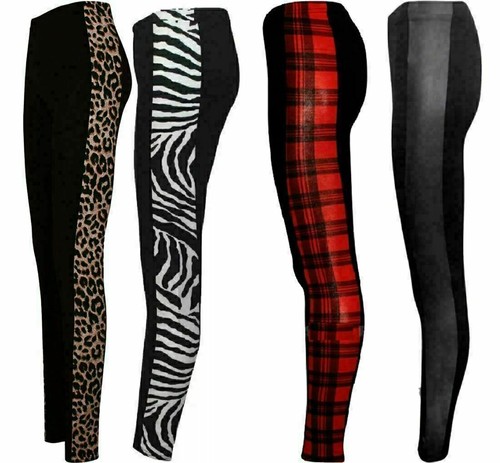 Damen leggings seiteneinsatz - damen-leggings,