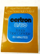 Certron 8/80 8-Track Tape Cartridge 80 Minuten 8 Spur Leer Kassette  NOS Z-4254