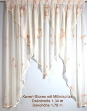 Kuvert-Stores mit Mittelspitze