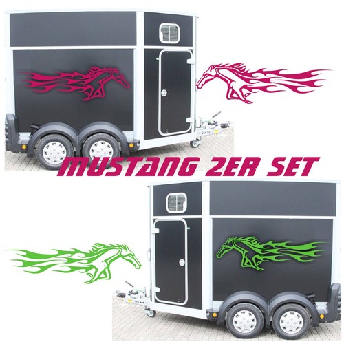 Mustang pferd aufkleber 2er - mustang,